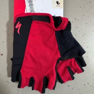 BG SPORT XLG Cycling Gloves in Red&Black
